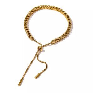 New 18K Gold Plated Stainless Steel Bract 6”+2” Extension